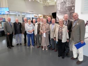 Redditch members gathering for a visit round the museum